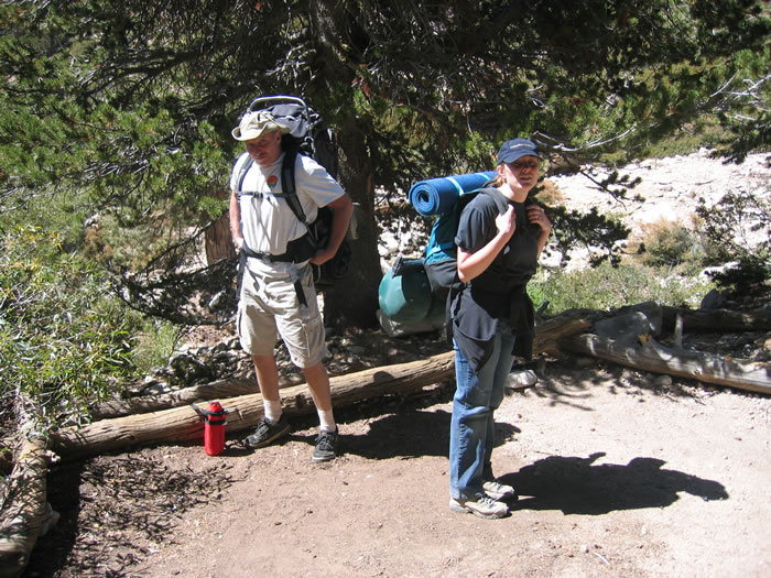 Back at High Creek we take a break before the final descent. 