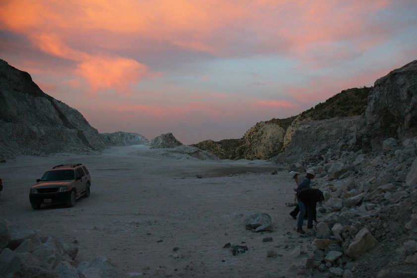Our excitement mounts as the daylight fades.