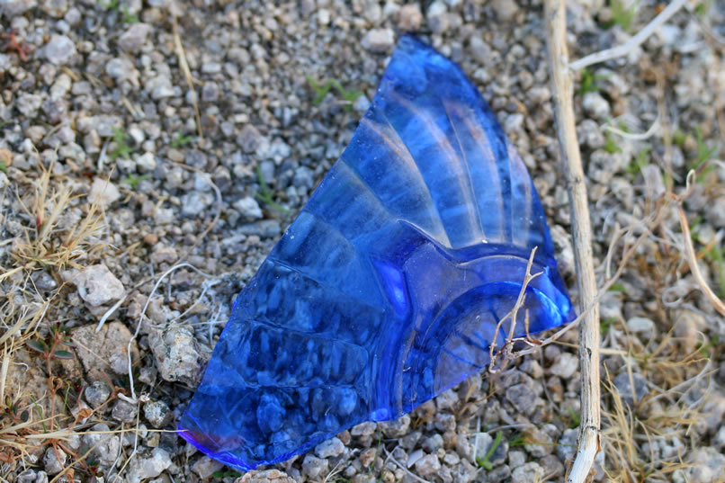 Part of a broken bowl.