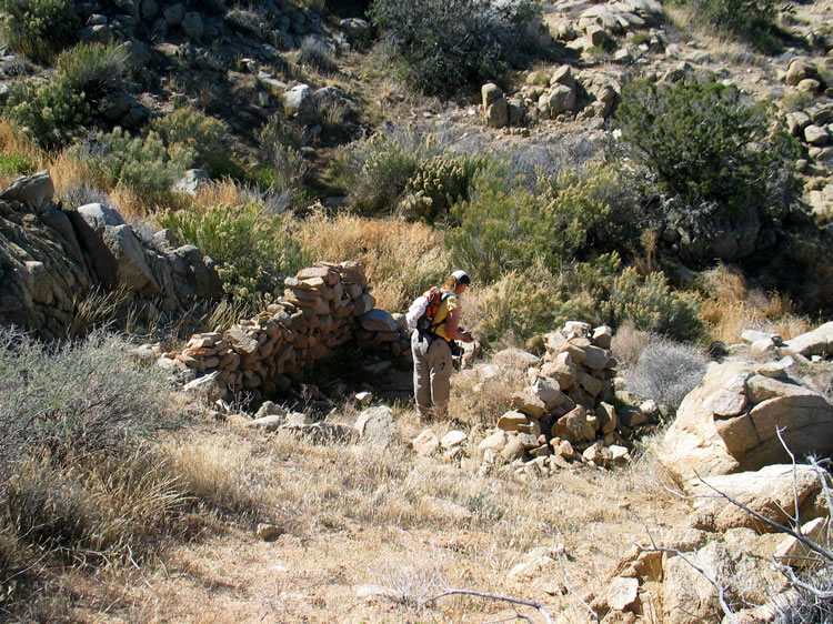 Another view of the structure with Jamie taking pics inside.