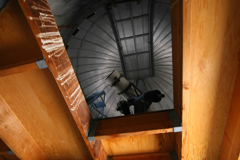 Hey, there's a telescope up there!