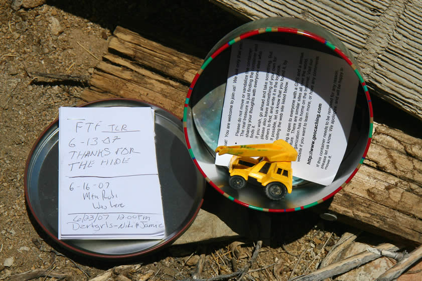 We sign the log and hide it again for the next person.