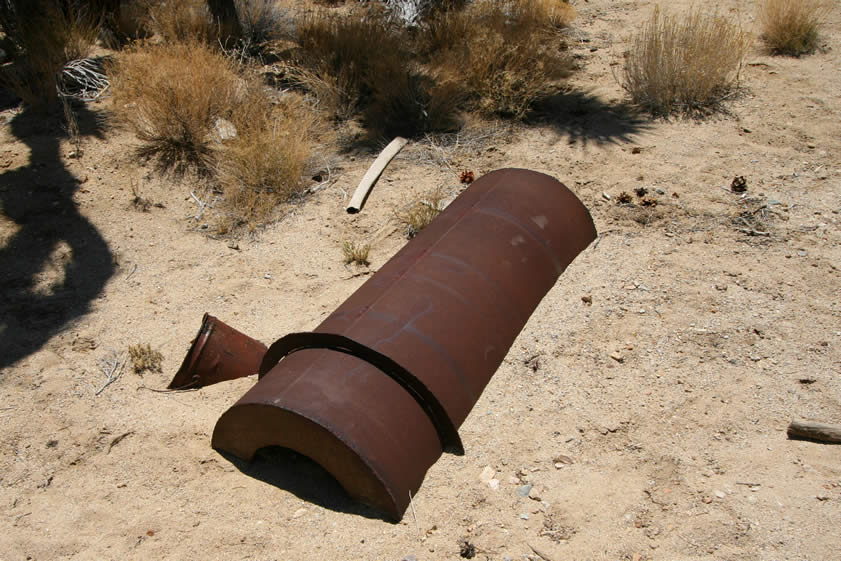 A few pieces of equipment from the McClure-Bess mill can still be found.