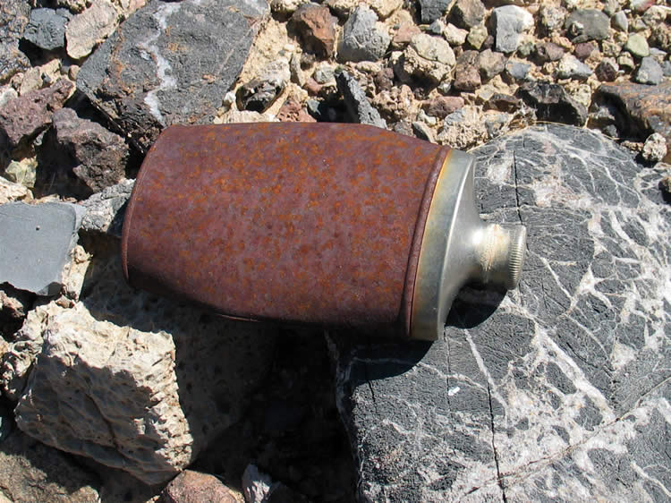 This old Doctor Lyon's tooth powder tin hints at some good trash and you know how much we like that!