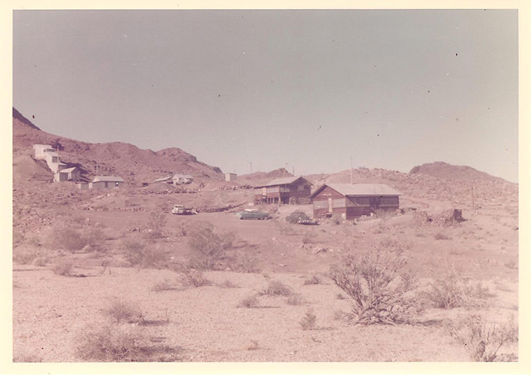 Parked at the mine site.