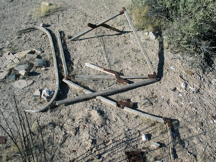 So was this wood frame for an old camp cot.