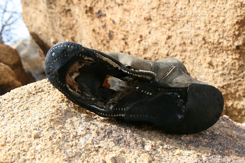 These guys, whoever they were, were seriously hard on their shoes!