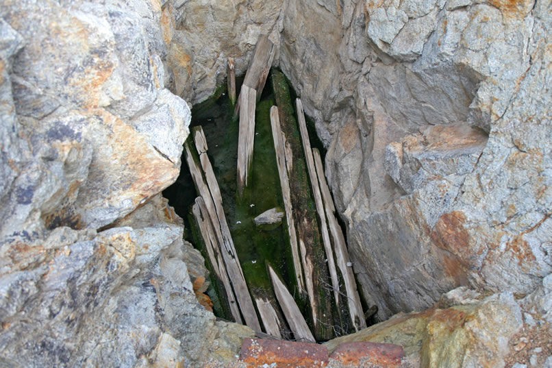Here's a closer look.  There's some good green slime going on down there!