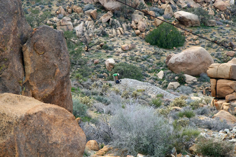 Jamie's still taking rock photos down below.