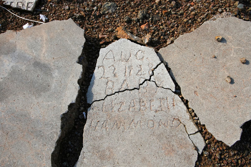 It looks like the inscription reads, "Aug. 22, 1928, Baby Elizabeth Hammond."  We feel the loss as strongly as if it occurred yesterday and reverently retreat from the site.