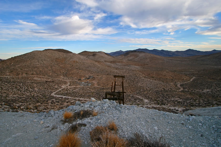 With one last look down, Jamie heads back to camp to explore the ruins and can dumps there.