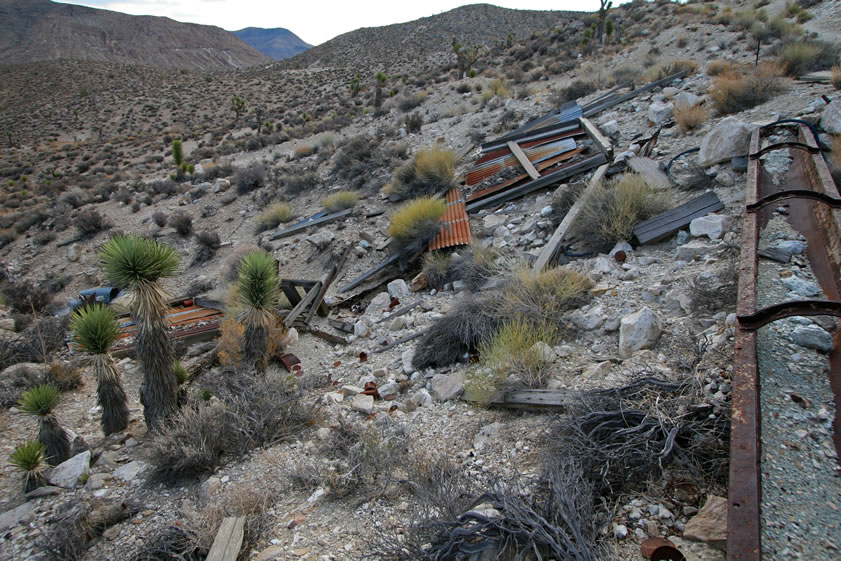 It appears that a small shack once stood in this spot.