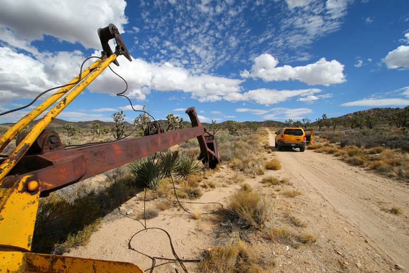 Riley's Camp is just a bit to the southwest from the cemetery and is not difficult to find, especially with this big yellow landmark along the road!