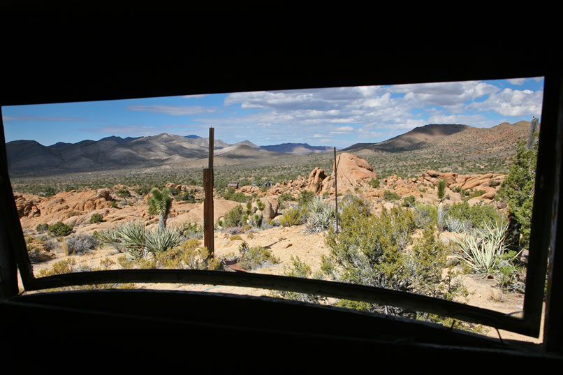 Here's a look at the view from the kitchen window.  This expansive vista must have even made washing dishes enjoyable!