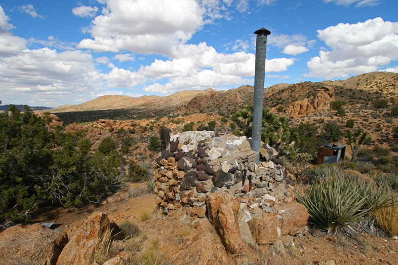 This structure, although it has the look of a bomb shelter, turns out to be a cool storage pantry.