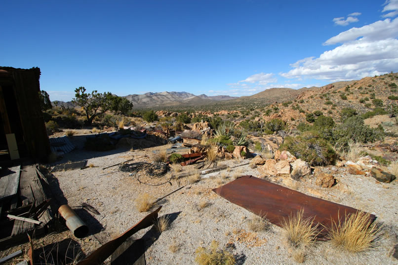 This is a view looking out toward Striped Mountain taken from just in front of the workshop.