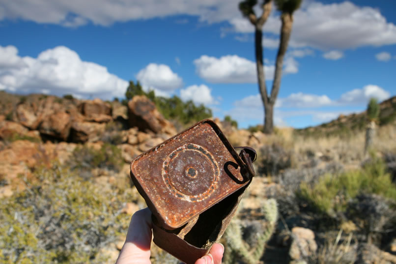 There are also numerous hole and cap cans which indicate that this area was in use as far back as the late 1800's and early 1900's.