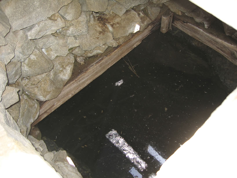 The water level is quite close to the surface.