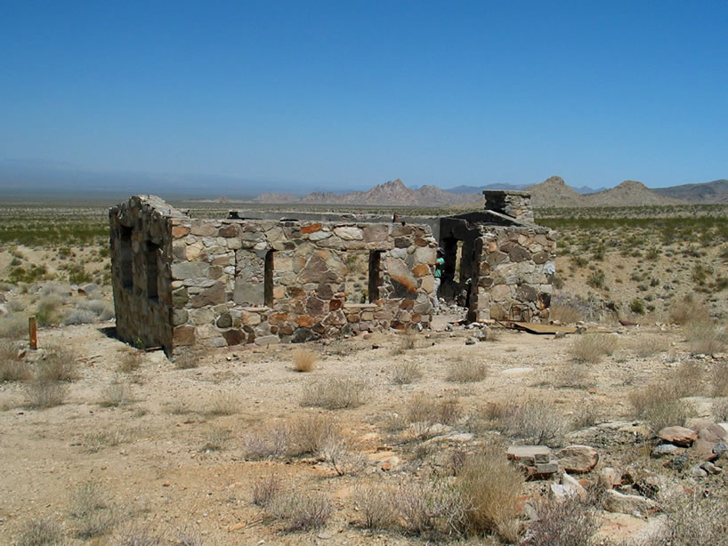 The stone cabin.  Niki's already inside taking some interior shots.