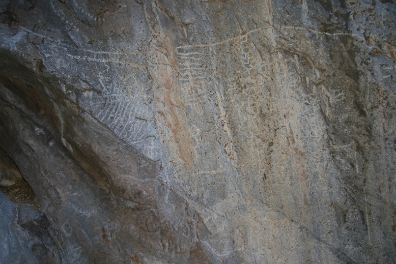 This is a closer view of some of the petros from the previous panel.